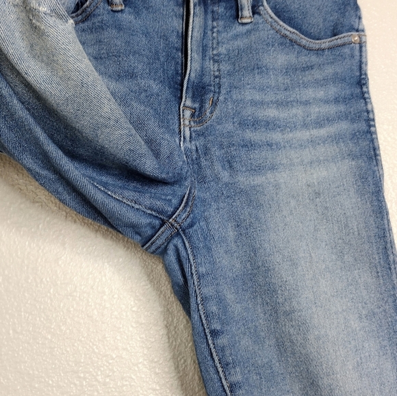 Point Sur Women's Denim Distressed High Tower Straight Jeans Size 27P - Picture 12 of 16